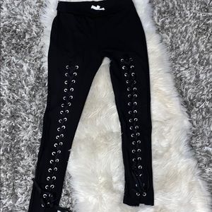 Laced up leggings